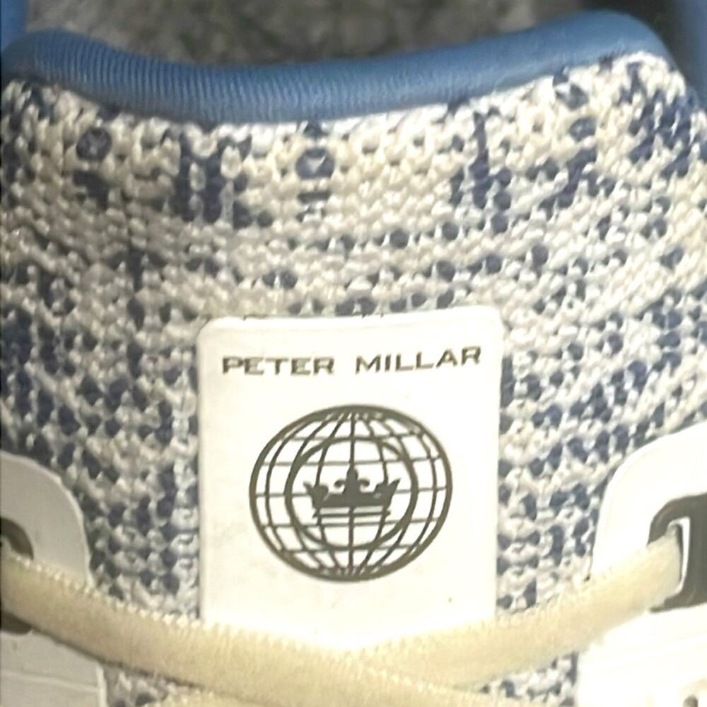 Peter Millar Blue and White size 8 woman's Sneakers - Picture 6 of 11